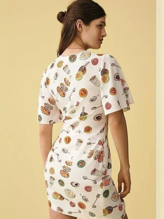 Lisa Says Gah White Caviar Dress Size Small-NWT